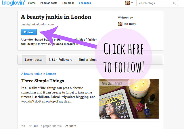 blog follow