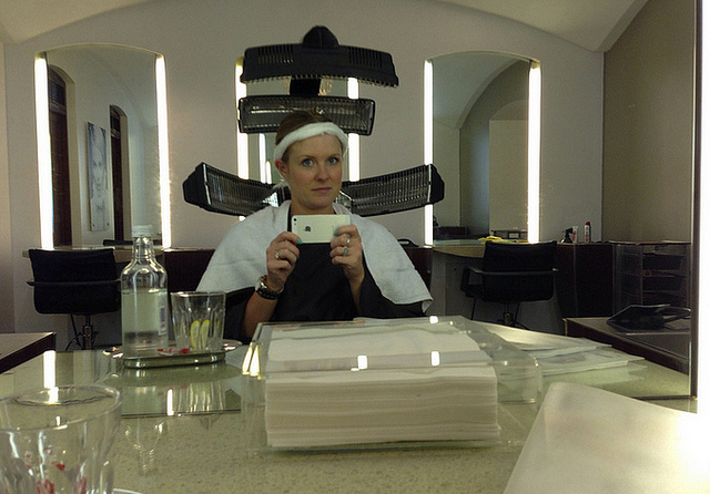 hair treatment during