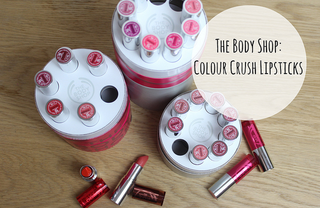 the body shop colour crush lipsticks