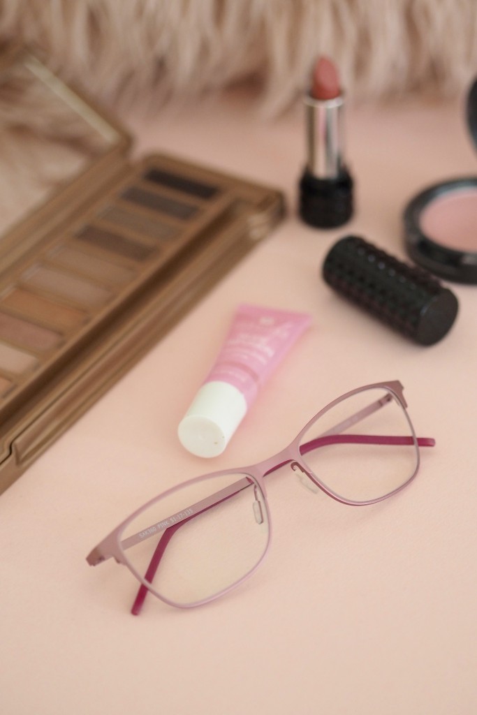 pink glasses